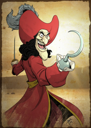 Excellent Captain Hook piece.: Disney Peter Pan, Captain Hooks, Art ...