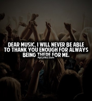 Thank you Music...