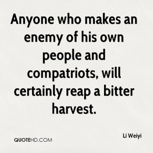 Compatriots Quotes Li Weiyi Quotes | QuoteHD