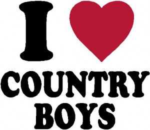 Love Country Boys Decal