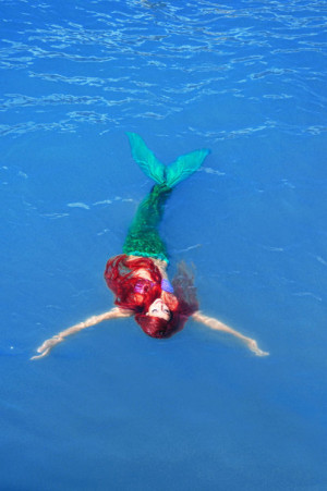 The Little Mermaid #red hair #real mermaid #ocean #blue #beautiful # ...