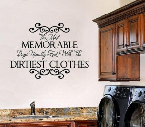 Laundry Room Wall Sayings – Vinyl Wall Decals Quote | Home By ...