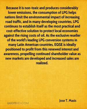 Because it is non-toxic and produces considerably lower emissions, the ...