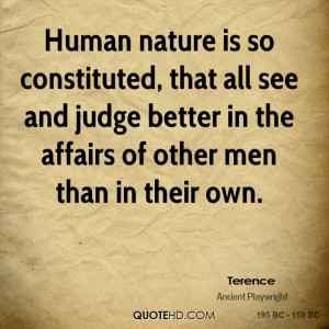 Human Nature Constituted