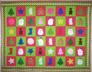 Quilting Christmas Rags Quilt