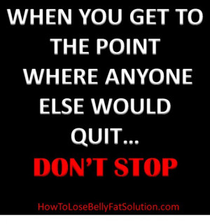 Fitness Motivational Quote-Don't quit!