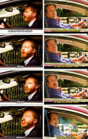Probably one of my favorite scenes from a Modern Family Episode ever ...
