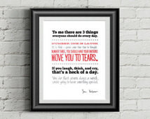 Jimmy V full day quote * Inspirational Print Typography * Motivational ...