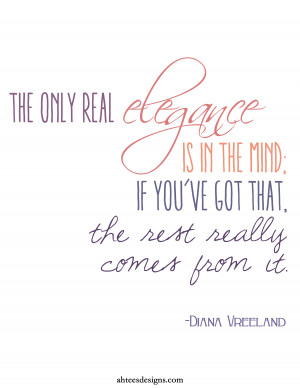 Elegant Diana Vreeland Quotes