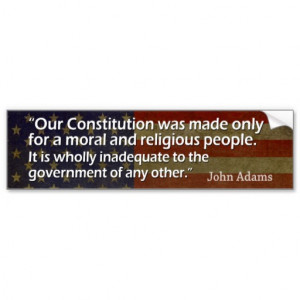 Bumper Sticker - Founding Father Quote