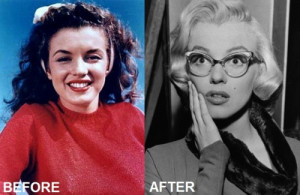 It is rumored that Marilyn also had her hairline raised. There are no ...