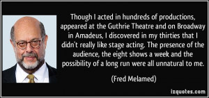 acted in hundreds of productions, appeared at the Guthrie Theatre ...