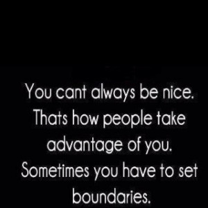 Setting Boundaries~