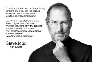 Steve Jobs wasn't perfect.Life gave him hundred reasons to fail But he ...
