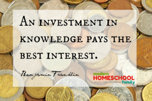 Homeschool Quote of the Week: Benjamin Franklin