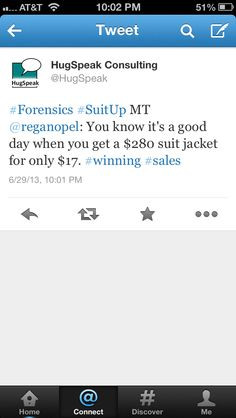 awesome deal on a new suit jacket! Any forensics kid knows how great ...