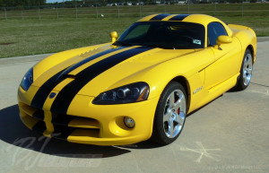 Black and Yellow Dodge Viper