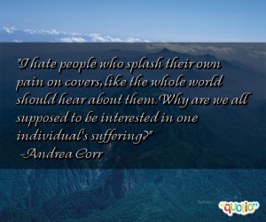 hate people who splash their own