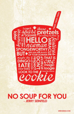 Jerry Seinfeld Inspired Quote Poster by OutNerdMe on Etsy