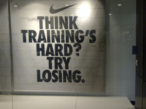 Nike Sports Quotes Baseball Try losing by nike