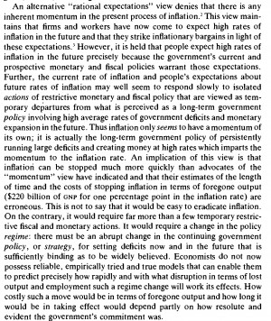 Then, Sargent describes an alternative view: