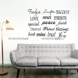 Family-Letters-Quotes-Wall-Decal-Removable-Stickers-Home-Art-Decor ...