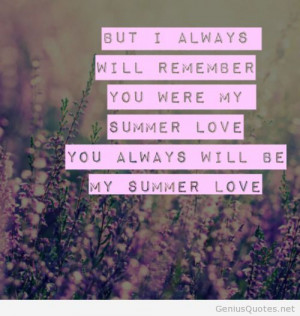 Summer cute love quote
