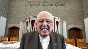 Ian Paisley, pictured after delivering his last sermon at Martyrs ...