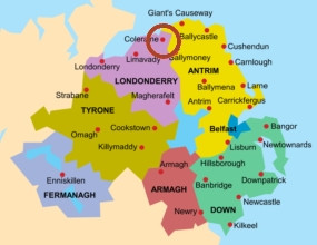 Londonderry Ireland Map
