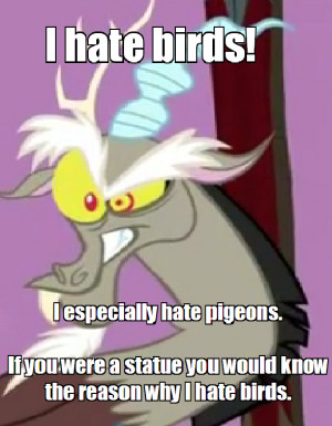 My Little Pony: Friendship is Magic -Discord hates birds and ...