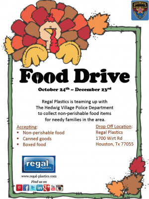 ... the Houston area? Stop by our location and drop off your canned goods