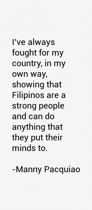 Manny Pacquiao Quotes & Sayings