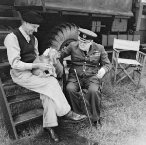 Prime Minister Winston Churchill and General Sir Bernard Montgomery ...