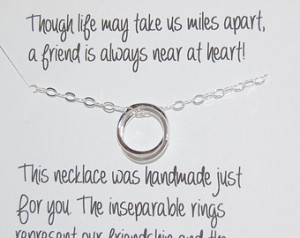Eternal Friendship Quotes Friendship necklace, best