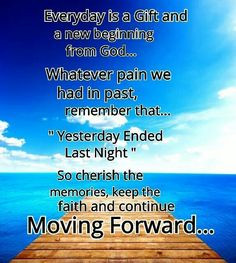 Just keep moving forward...