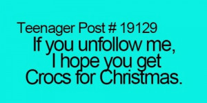 If you unfollow me..... - quotes Photo