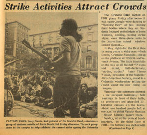 Columbia University 1968 - Grateful Dead Concert on South Field