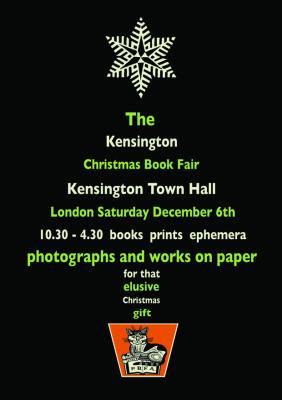 Upcoming event – The Kensington Christmas Book Fair, London