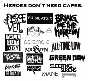 ... & men fall out boy mayday parade suicide silence greenday young guns