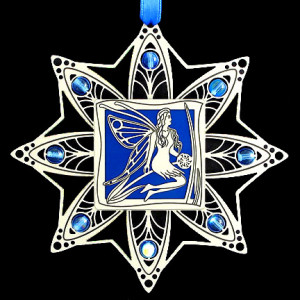 Blue Fairy Christmas Ornament - Engrave It!