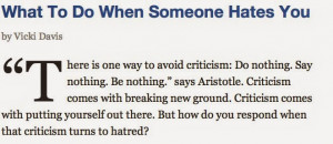 thought, 'Huh. I wonder if Aristotle actually said that.'