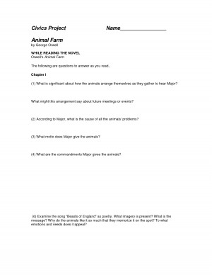 Animal Farm student worksheet1275