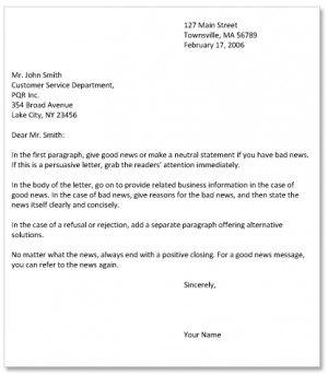 Business letter sample Proper Way To Write A Cover Letter Research