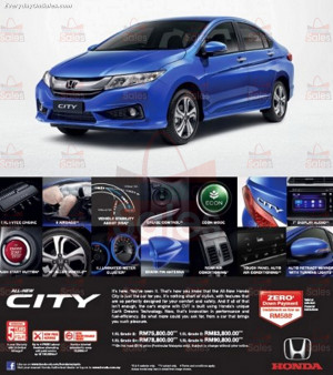honda malaysia are having theirs honda city down payment promotion now ...