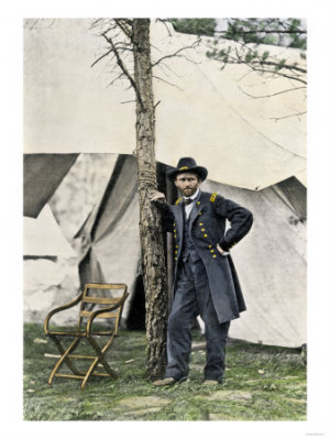 General Grant at His Head...
