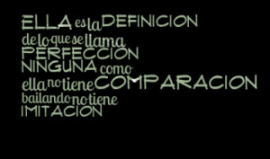 ella es la definicion de lo que se llama perfeccion ninguna como ella ...