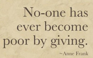 Is Giving Away The Solution To Many Of Our Problems?