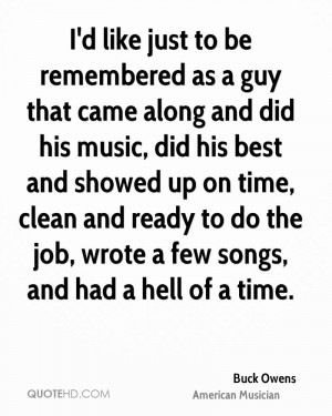 Buck Owens Quotes