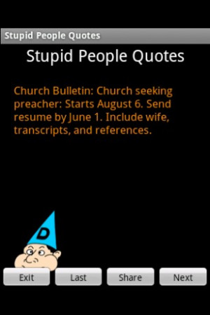 Zoomen - Stupid People Quotes für Android Bildschirmfoto