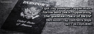 My Passport Application Forms Sent Back Facebook Cover